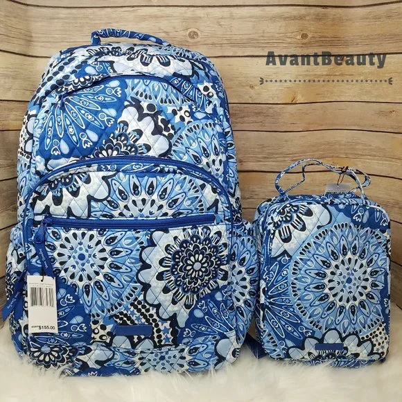 Vera Bradley Bags Vera Bradley Large Essential Backpack Blue